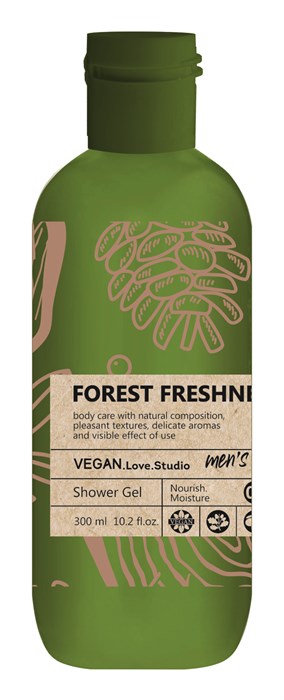 Гель для душа мужской Vegan.Love.Studio Forest Freshness 10084 - фото 204