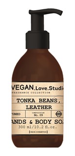 Парфюмированное мыло для рук и тела VEGAN.Love.Studio Tonka Beans, Leather 10136